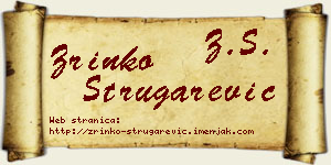 Zrinko Strugarević vizit kartica